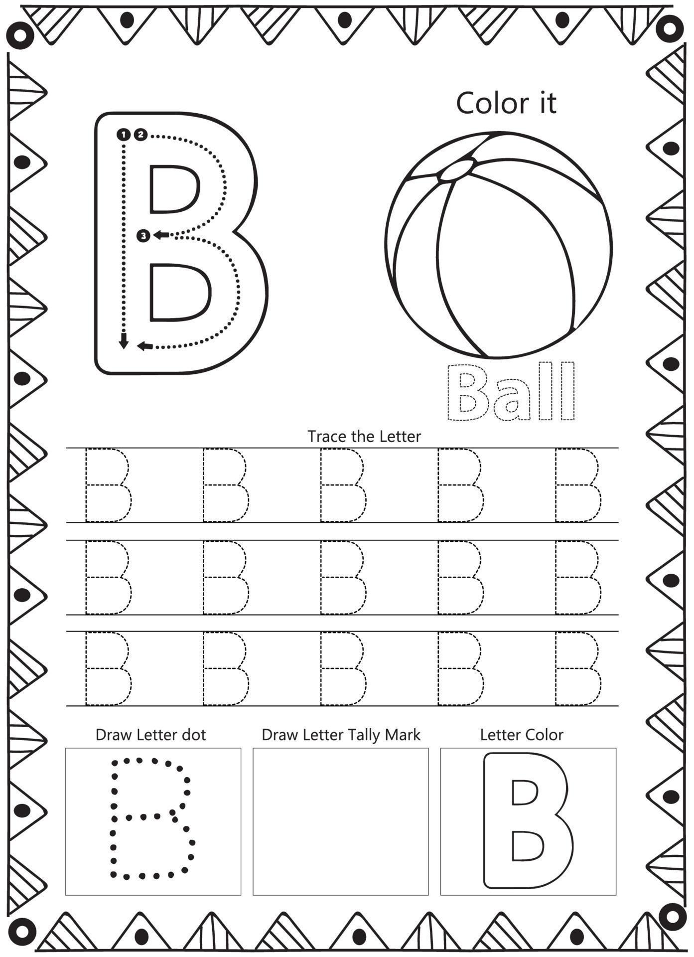 Alphabet Letter Tracing Coloring Page 15802955 Vector Art at Vecteezy