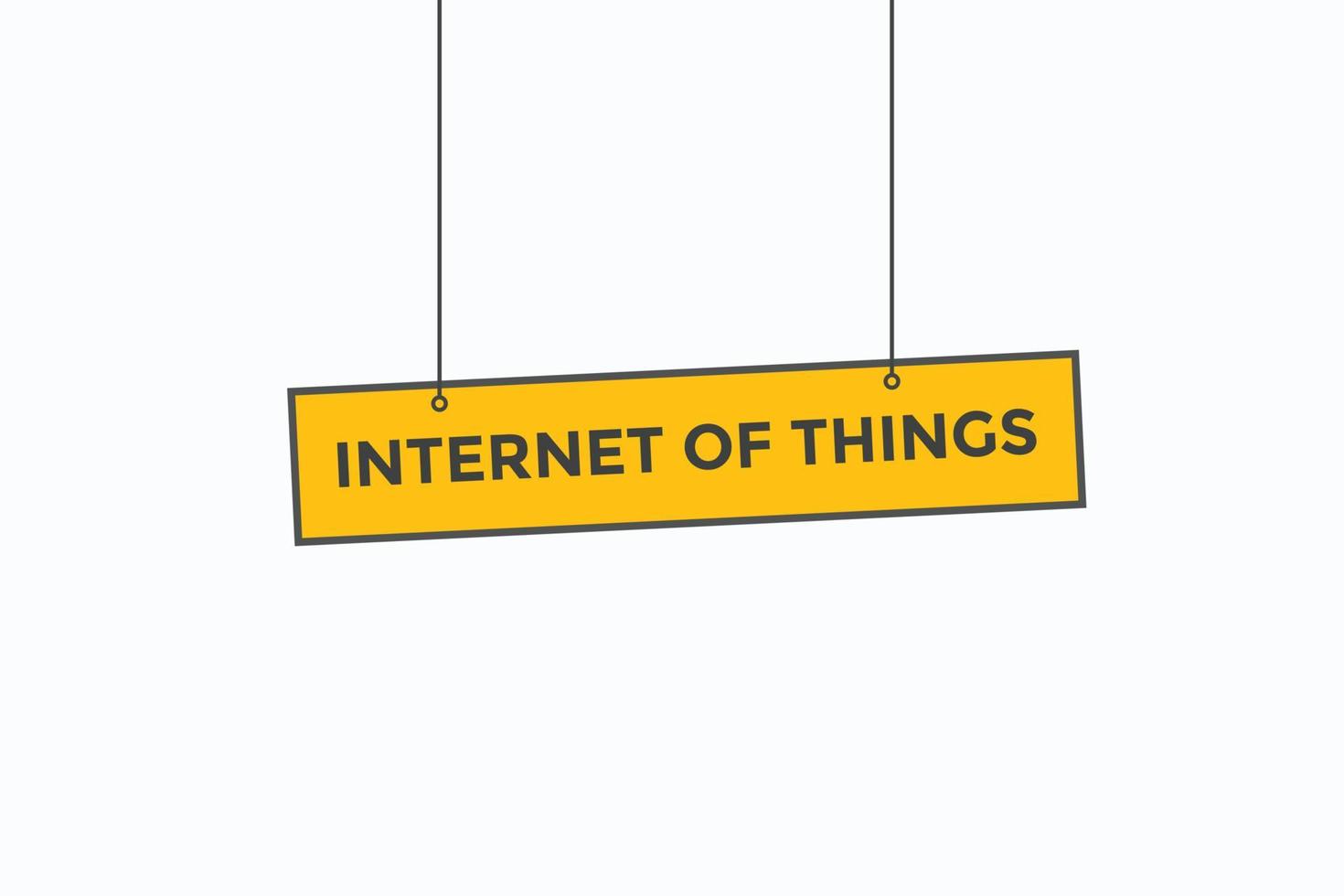 botones de internet de las cosas vectores. signo etiqueta bocadillo de diálogo internet de las cosas vector