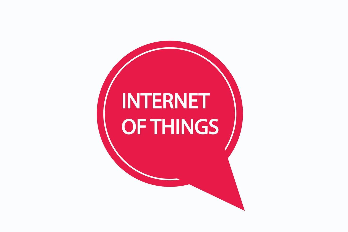 internet of things button vectors. sign label speech bubble internet of things vector