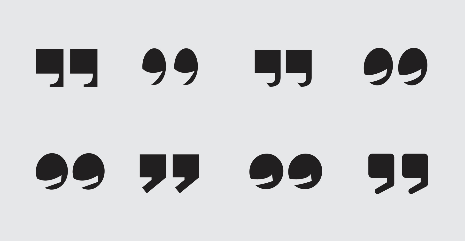 Quotation mark set. Quotation mark, symbol. Stock illustration vector