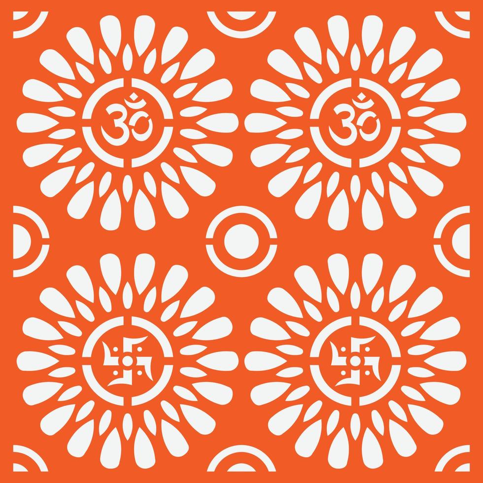 Om mandala circle design. Om vector. vector