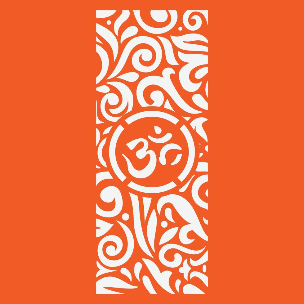 Om mandala circle design. Om vector. vector