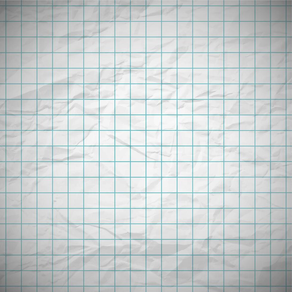 Old dented notebook paper with place for your text. Vector illustration