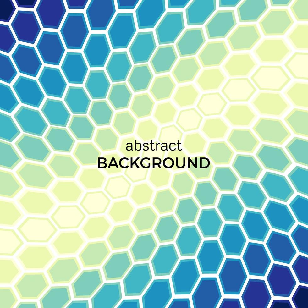 Abstract background with color hexagons elements. Vector illustration.