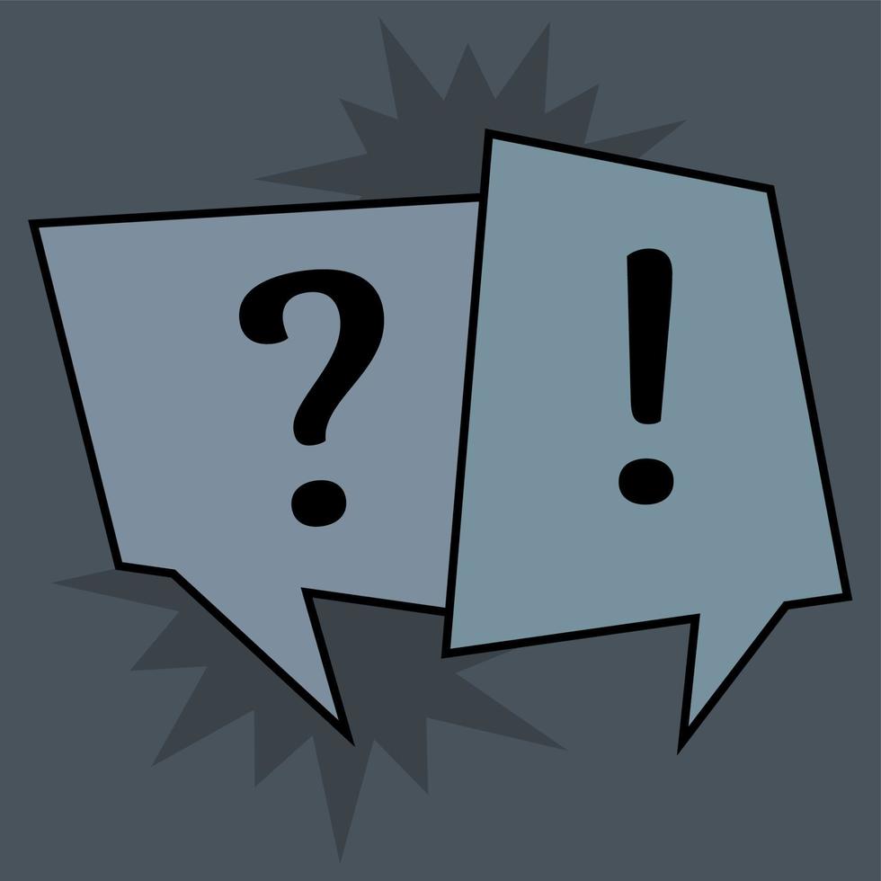 Communication speech bubbles on black background. Vector illustration