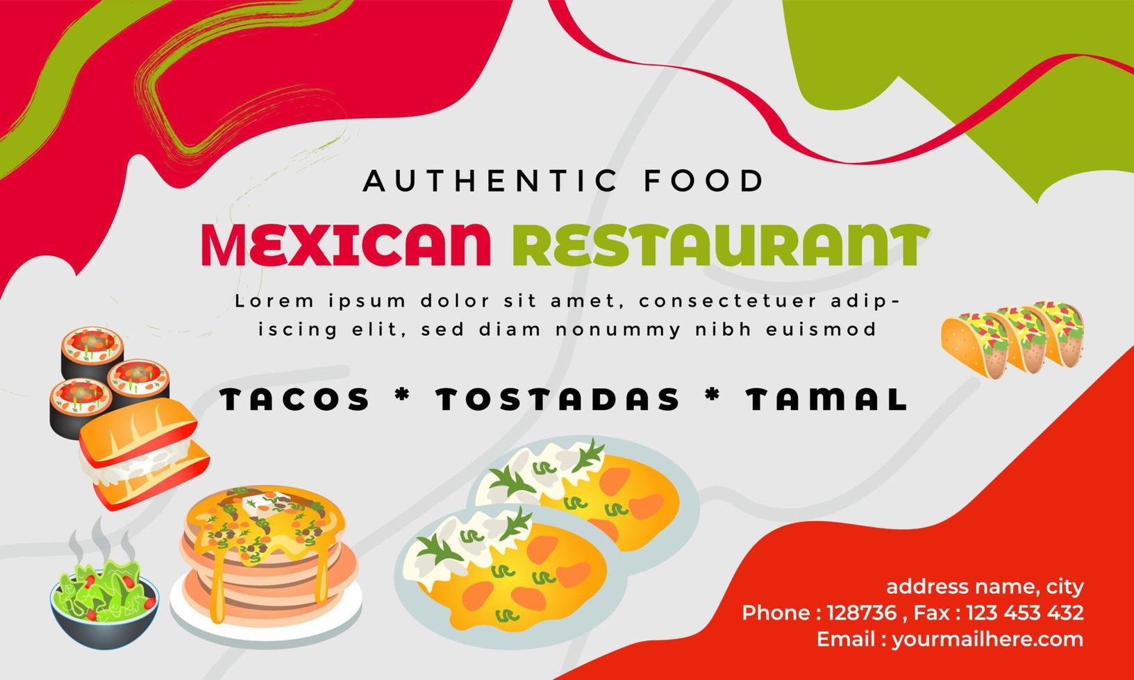 banner de comida pro vector