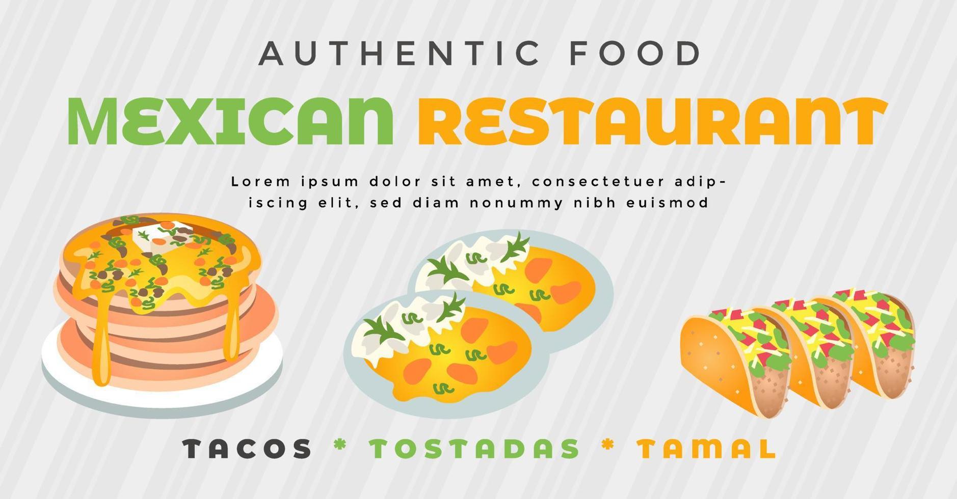 Food banner Pro vector