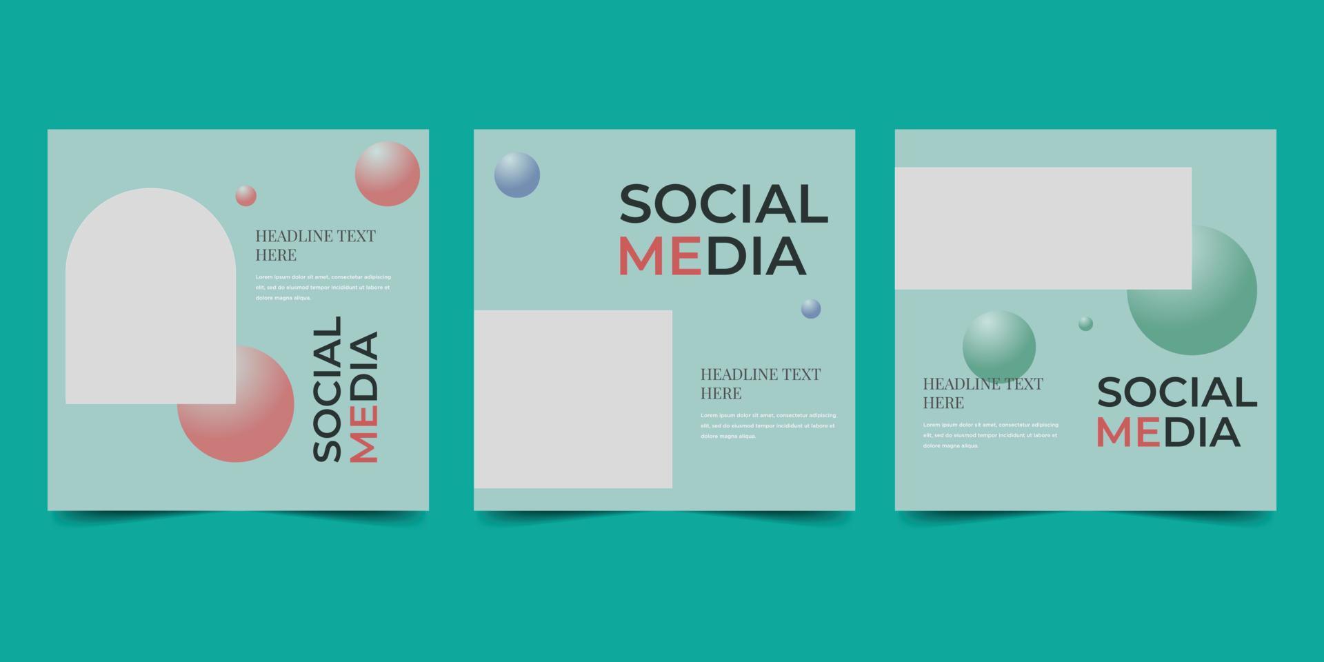 Minimal square banner social media post template. Perfect for social media posts and web ad promotion. vector