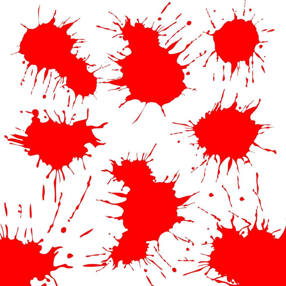 Blood Drops. splash of blood in red vector illustration. Blood splatter