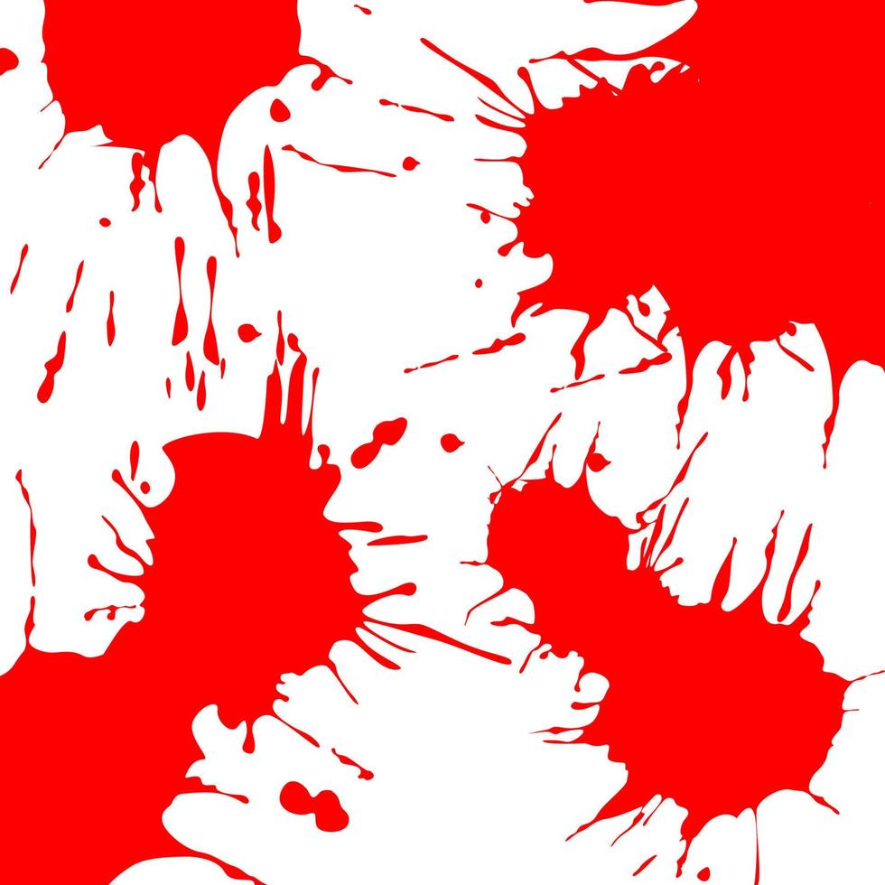 splash of blood in red vector illustration. Blood splatter. Blood Drops