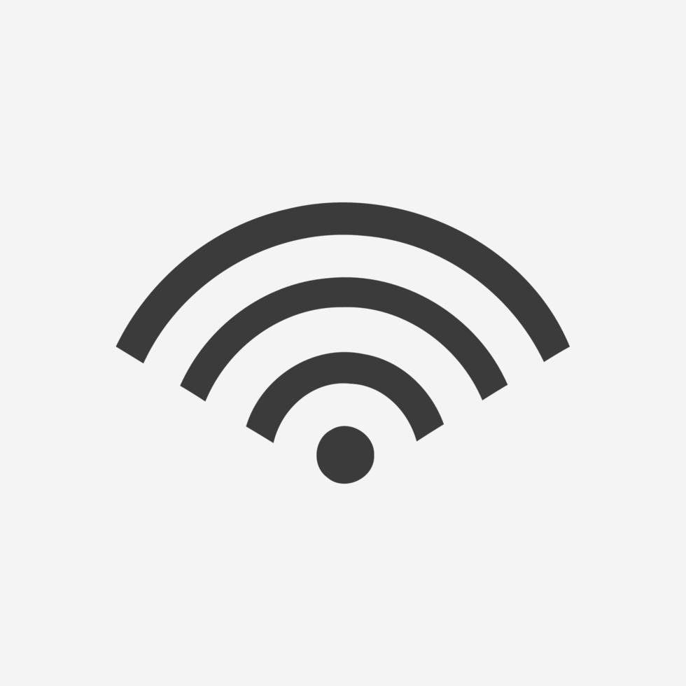 Wifi icon vector isolated. connection, wireless, signal, internet symbol sign