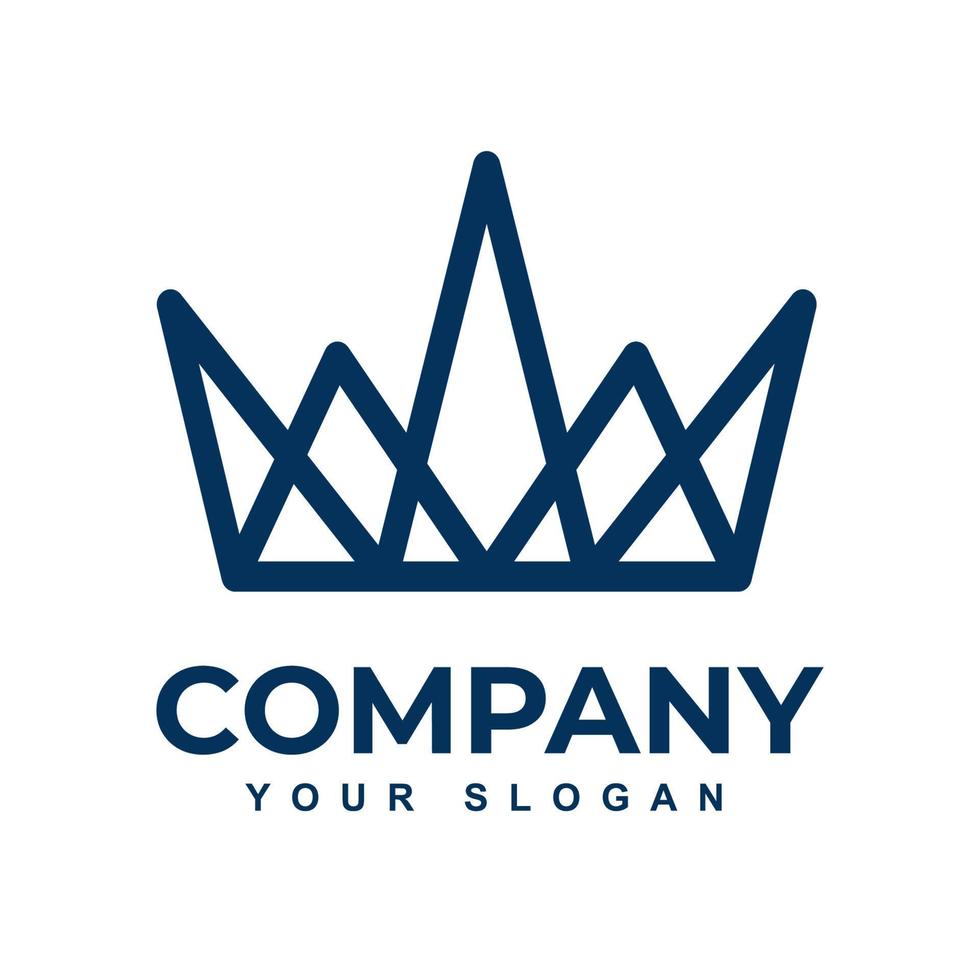 Free vector king crown logo icon.