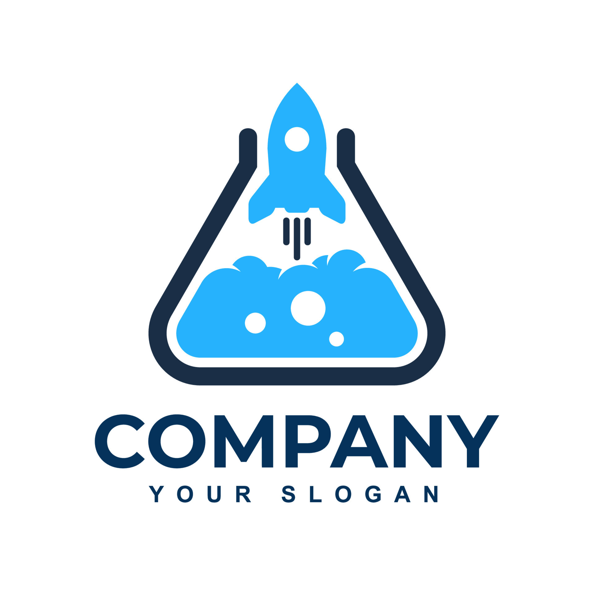 Vector rocket lab logo design vector illustration 15805799 Vector Art