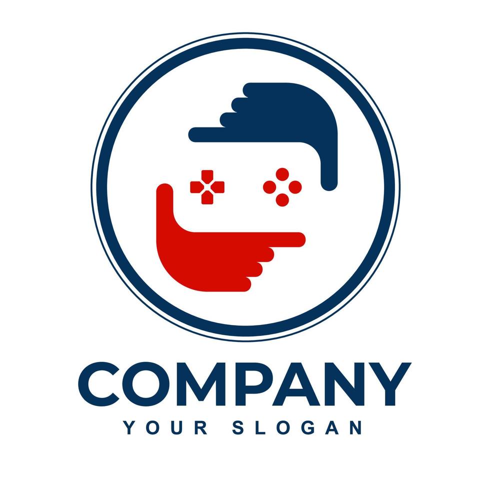 Free vector gaming logo template