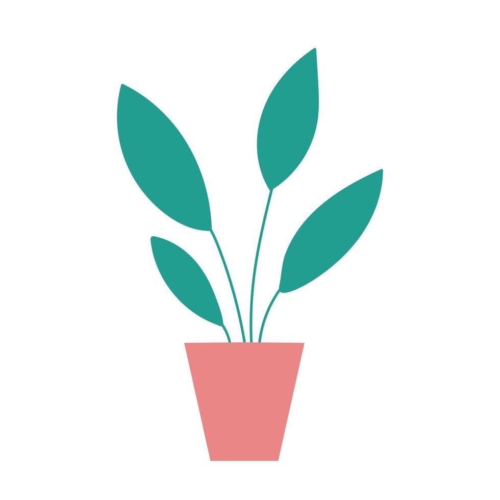 House plant vector illustration. Flat style homeplant clip art