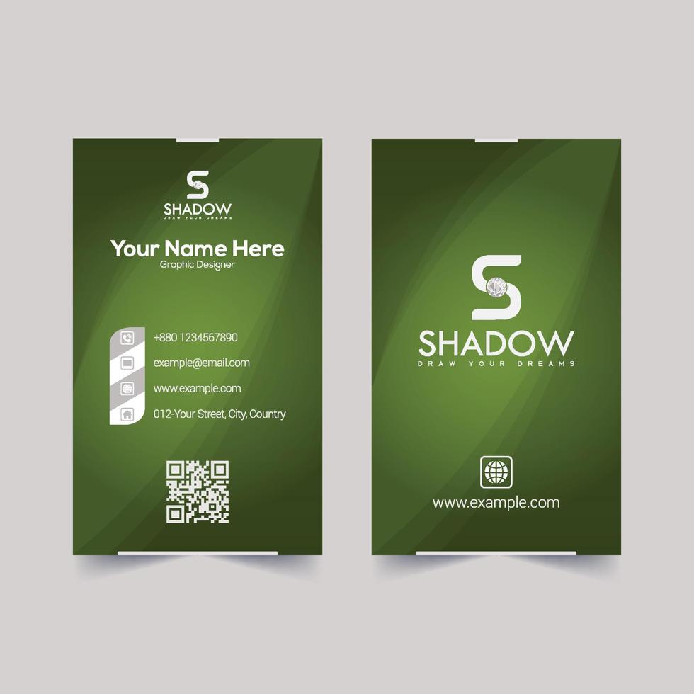 Unique red business card template for corporate officer vector