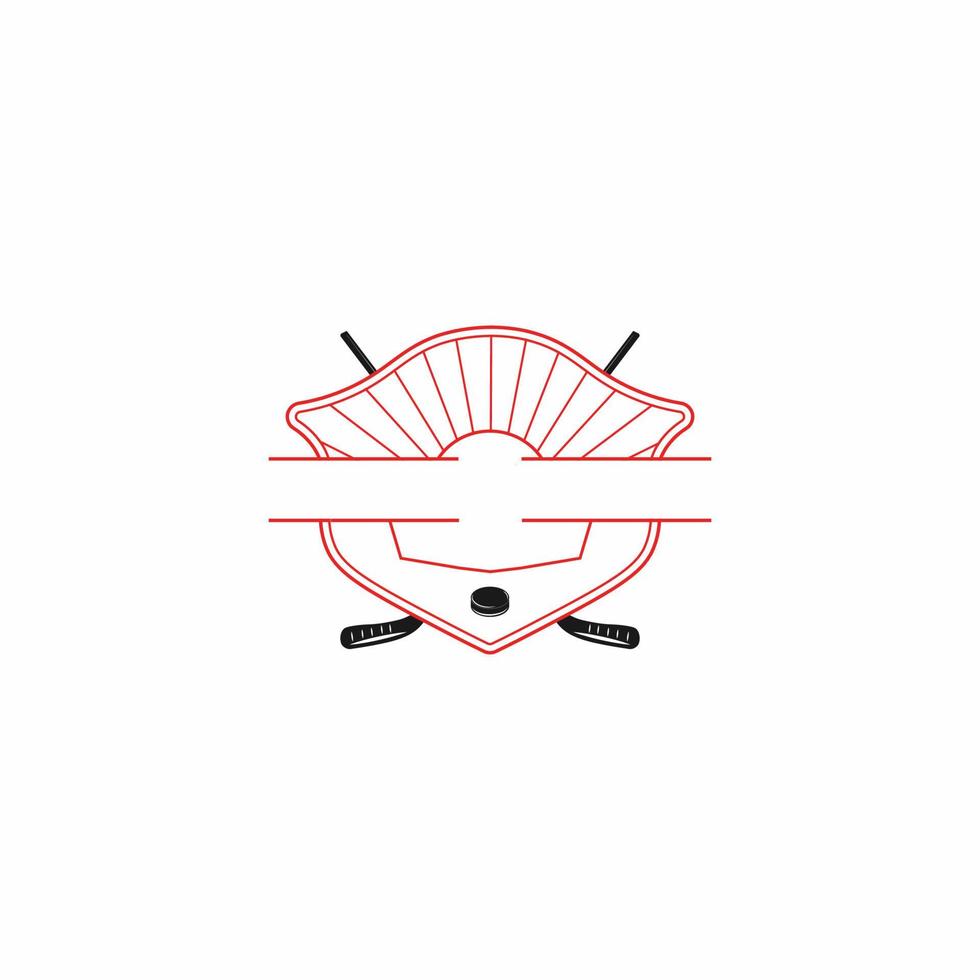 hockey sport logo vector