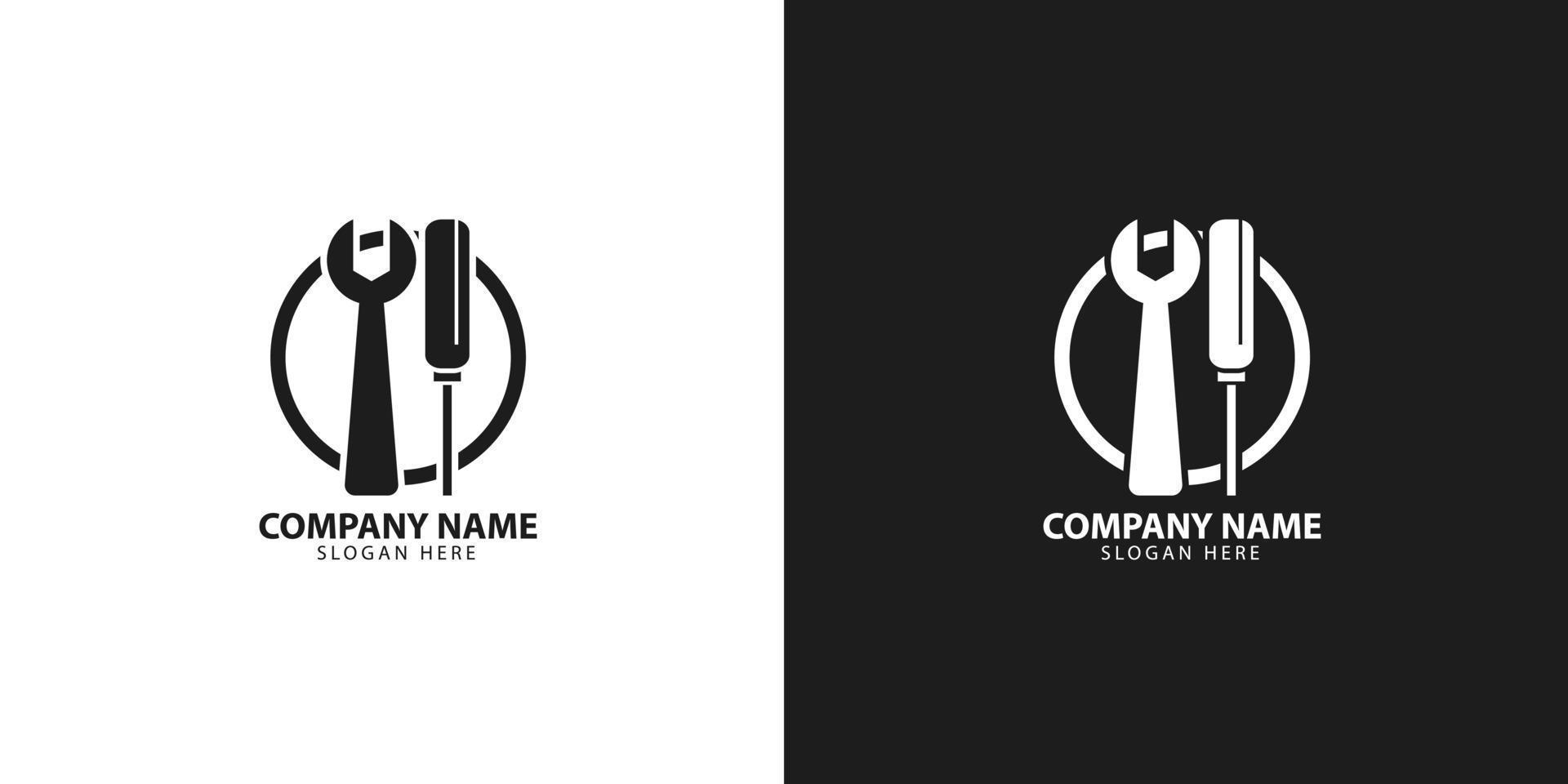 workshop logo minimalist logo design idea vector