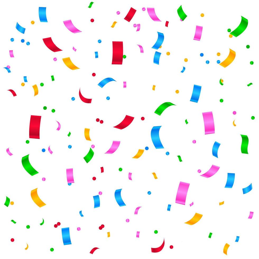 Colorful confetti background. Vector illustration.
