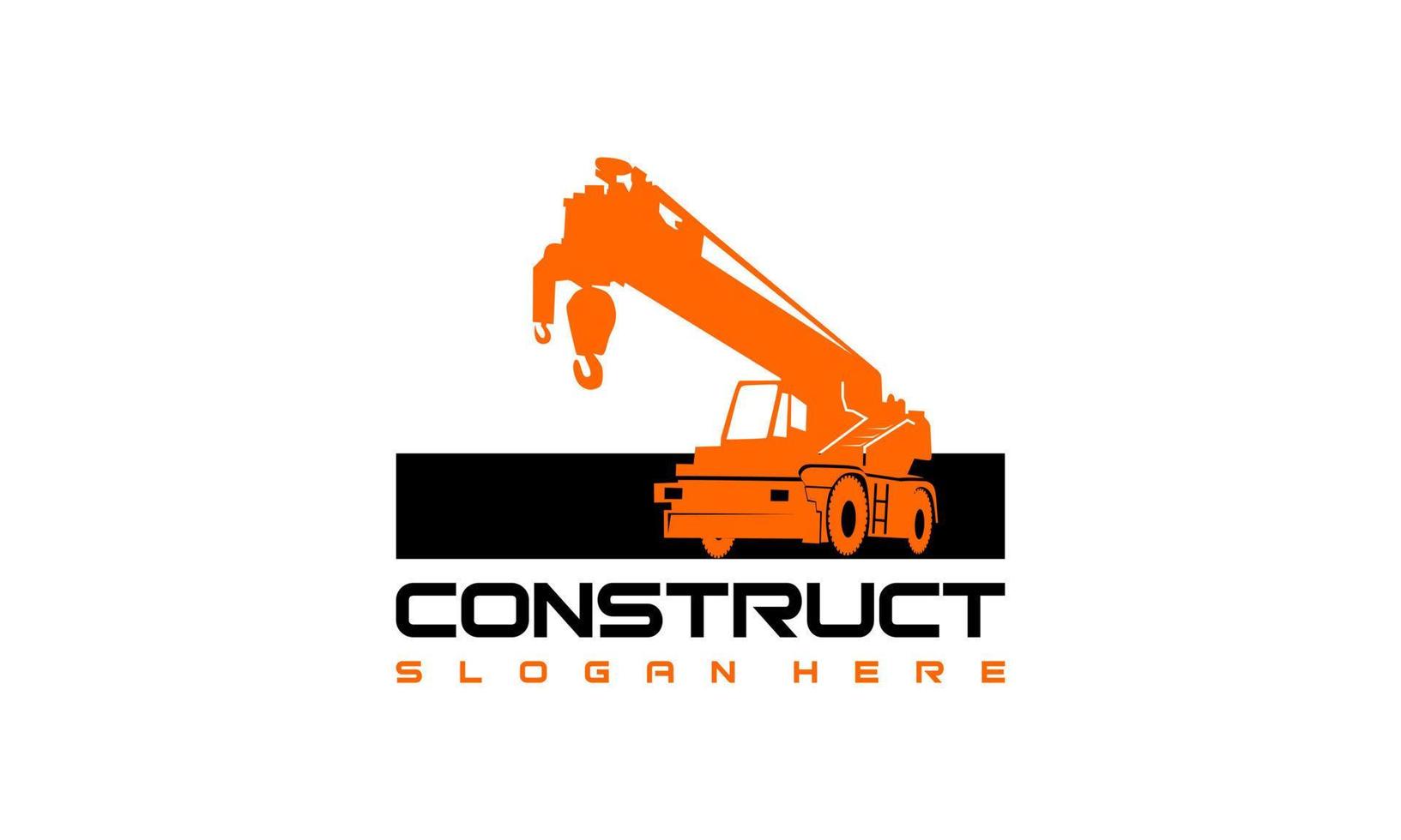 Construction Vehicle logo designs vector, Cranes Truck logo vector