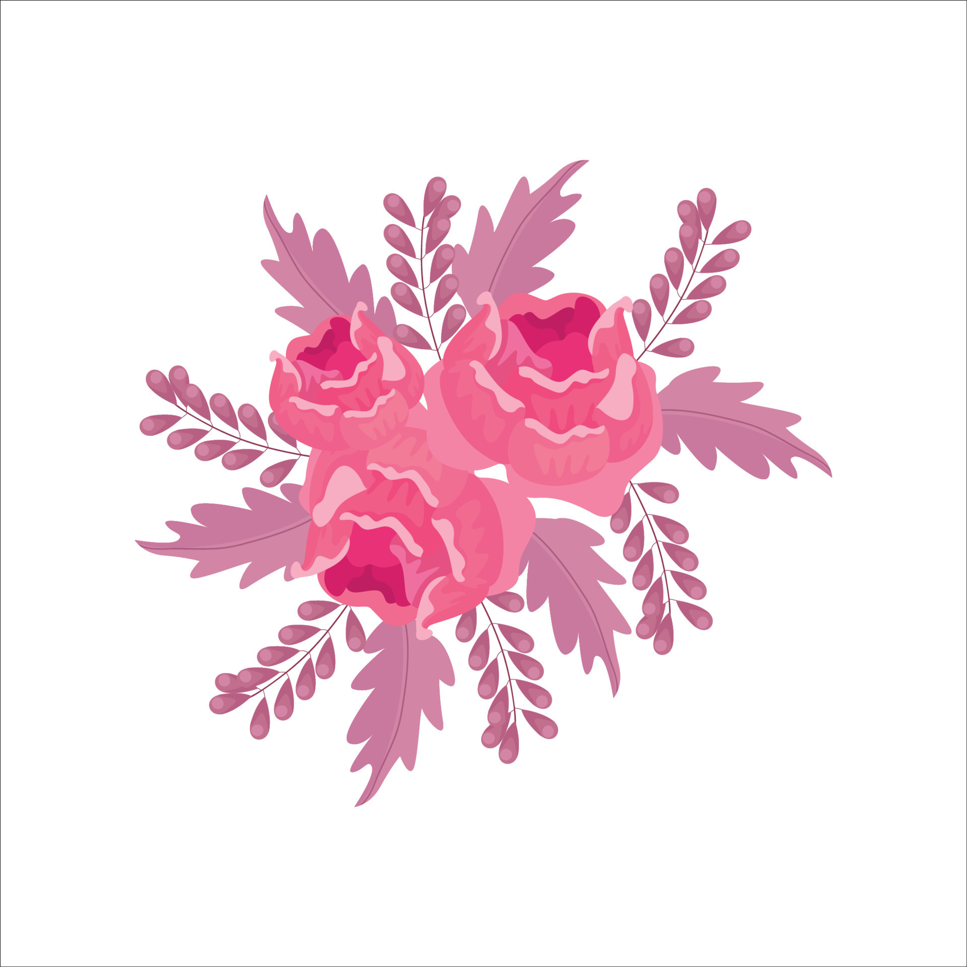 hand-drawn-watercolor-pink-roses-bouquet-elegant-and-artistic-pattern