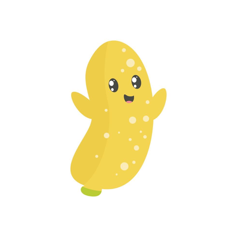 baby banana cartoon character vector