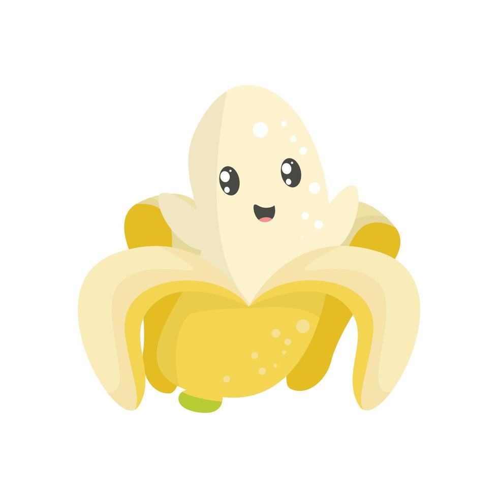 cute baby banana character vector