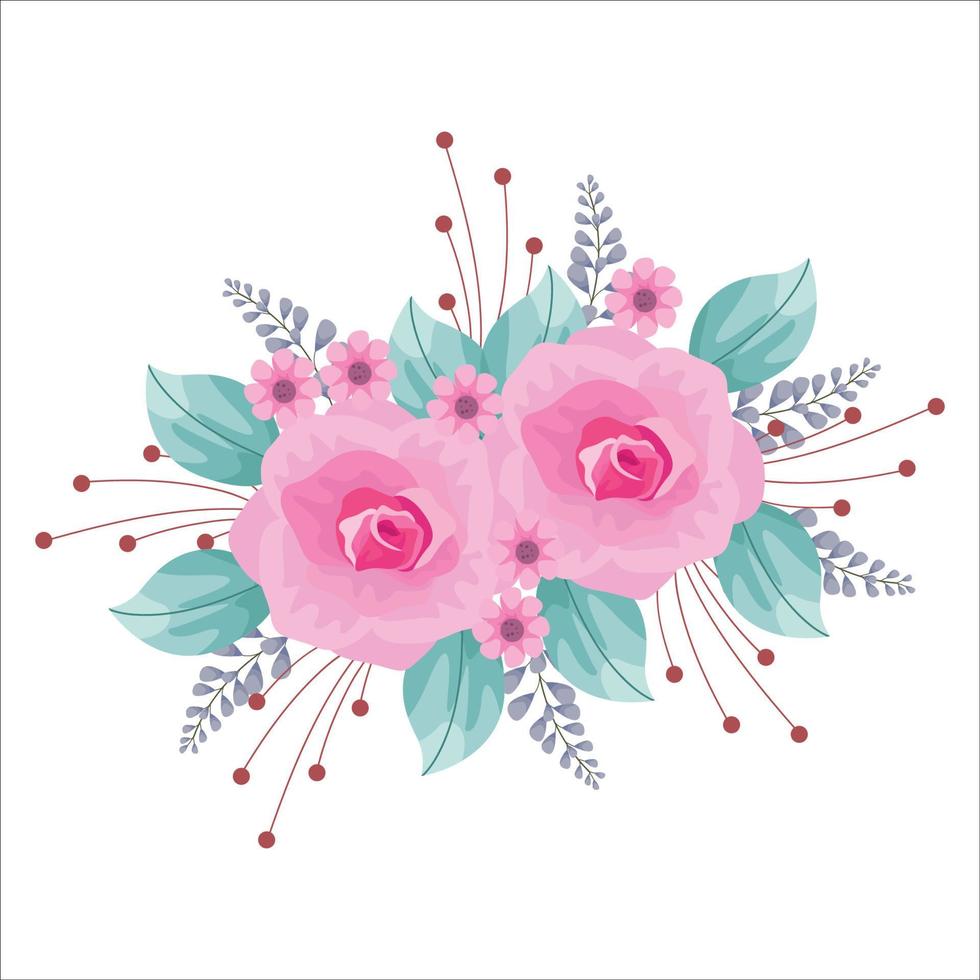 clasic ornamental flower illustration. luxury vintage design for background, decor, print textile vector