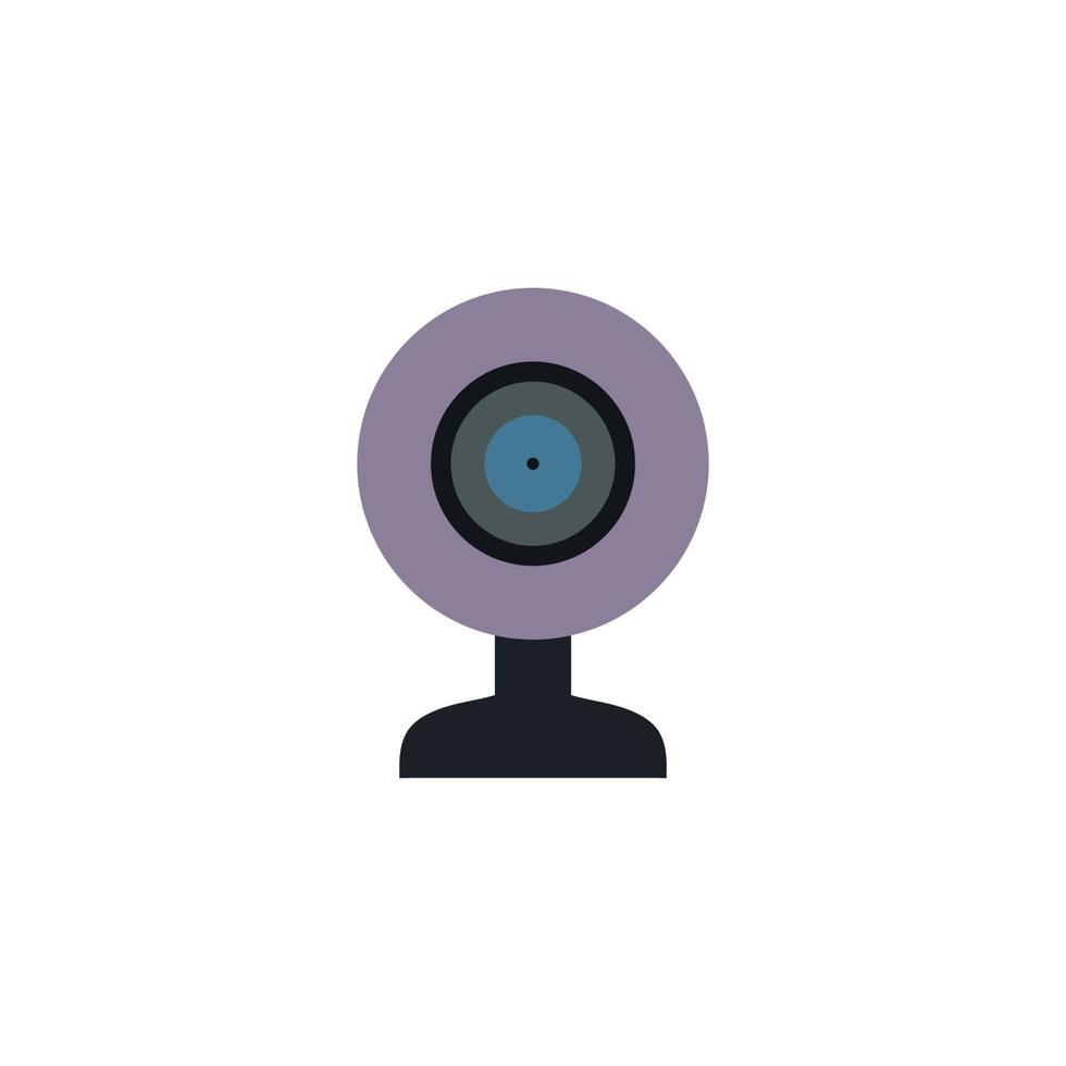 Mini camera as Equipment for streamers and blogger on white background vector