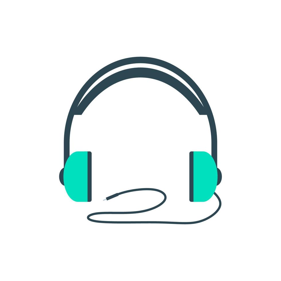 Headset as Equipment for streamers and blogger on white background. vector
