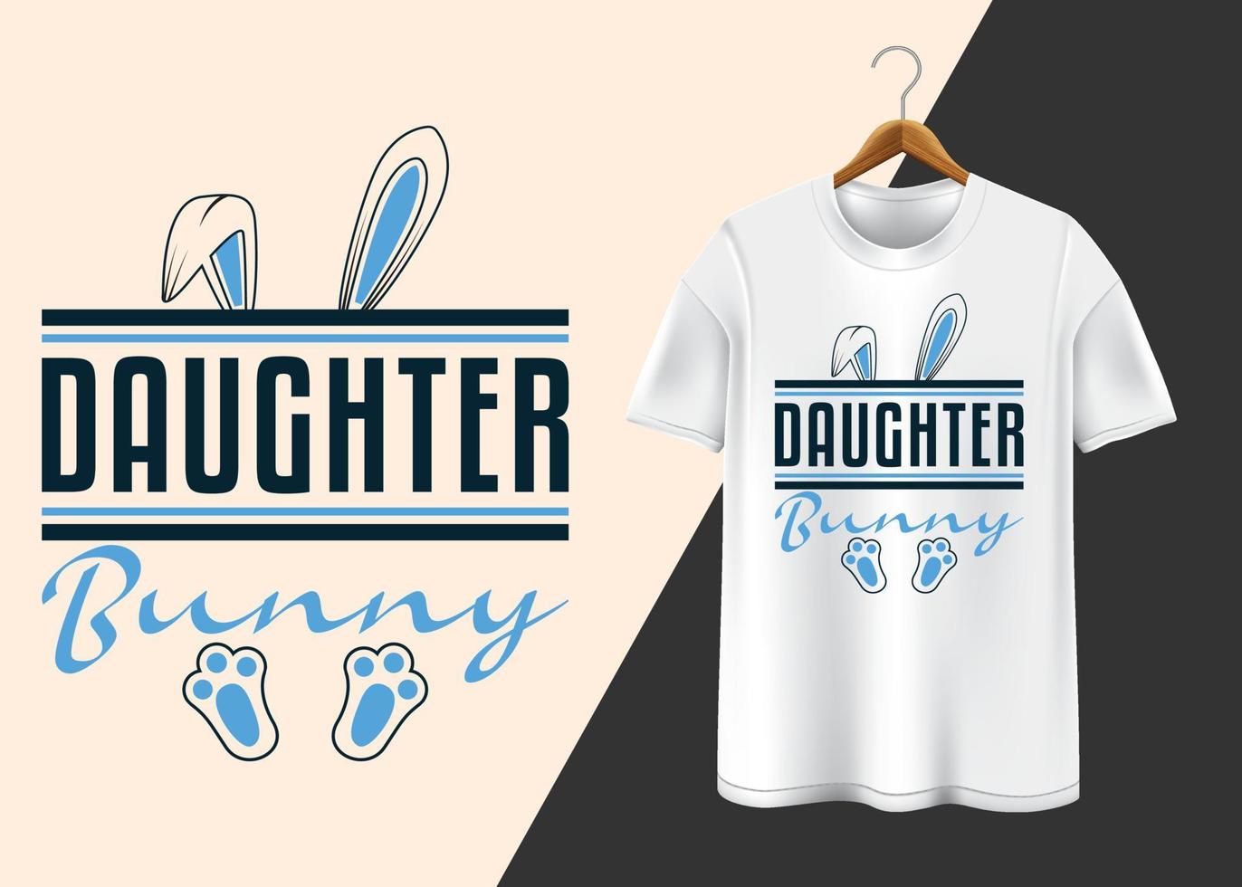 Happy Easter day Typography T-shirt design vector