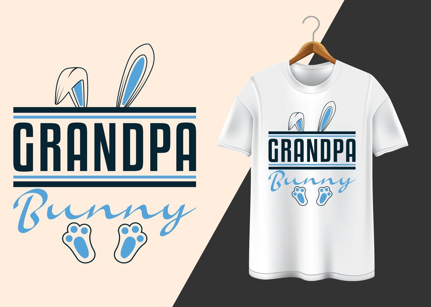 Happy Easter day Typography T-shirt design vector