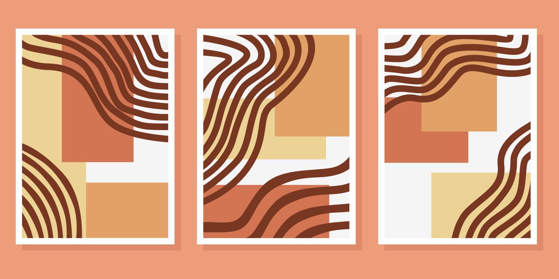 conjunto de formas abstractas boho vector