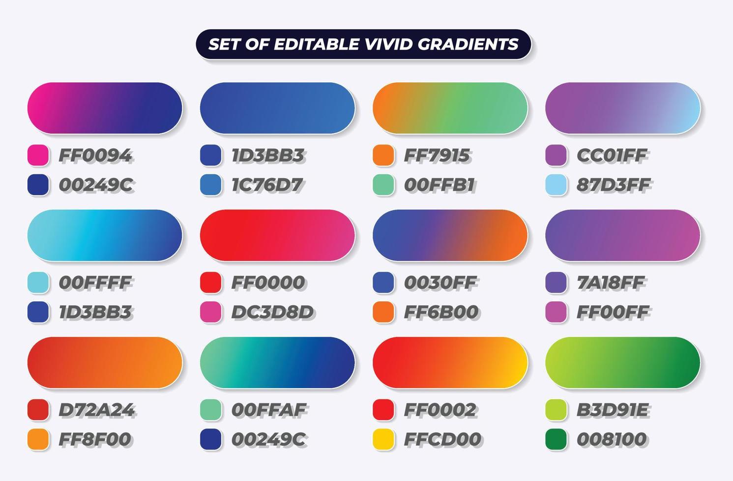 Natural vibrant gradient backgrounds, Autumn colors vector