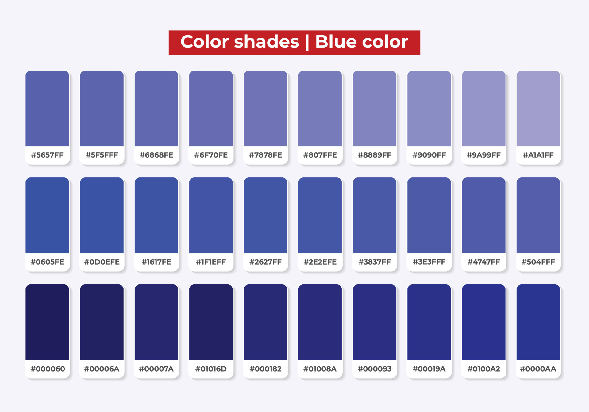 Tonos De Color Azul Con Hexadecimal Rgb Para Textiles Dise o De Moda 