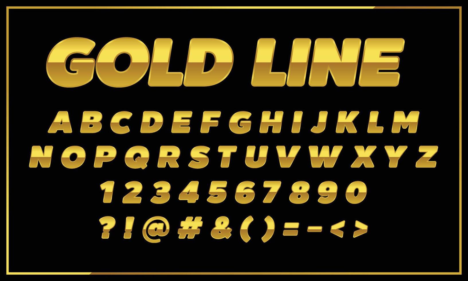 3D Gold Alphabet Letters, Numbers. 3D Font. ABC a to z golden alphabets letters golden fonts vector