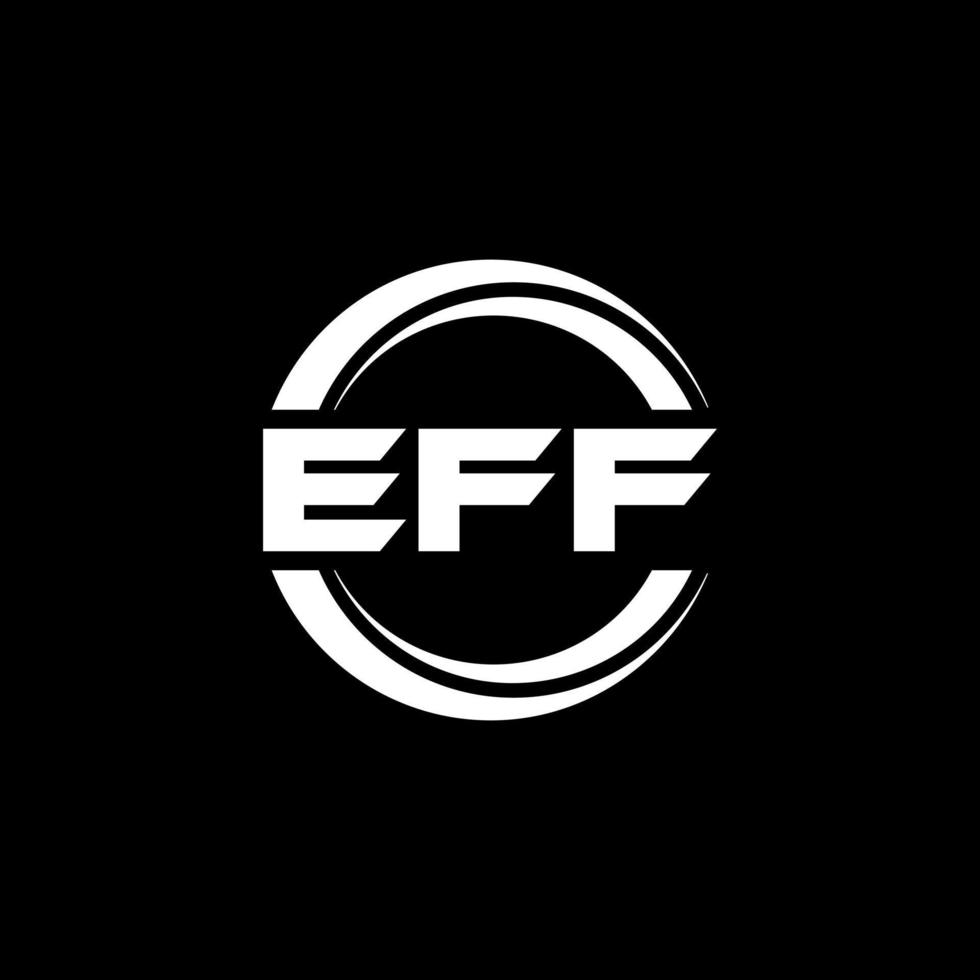 diseño del logotipo de la letra eff en la ilustración. logotipo vectorial, diseños de caligrafía para logotipo, afiche, invitación, etc. vector