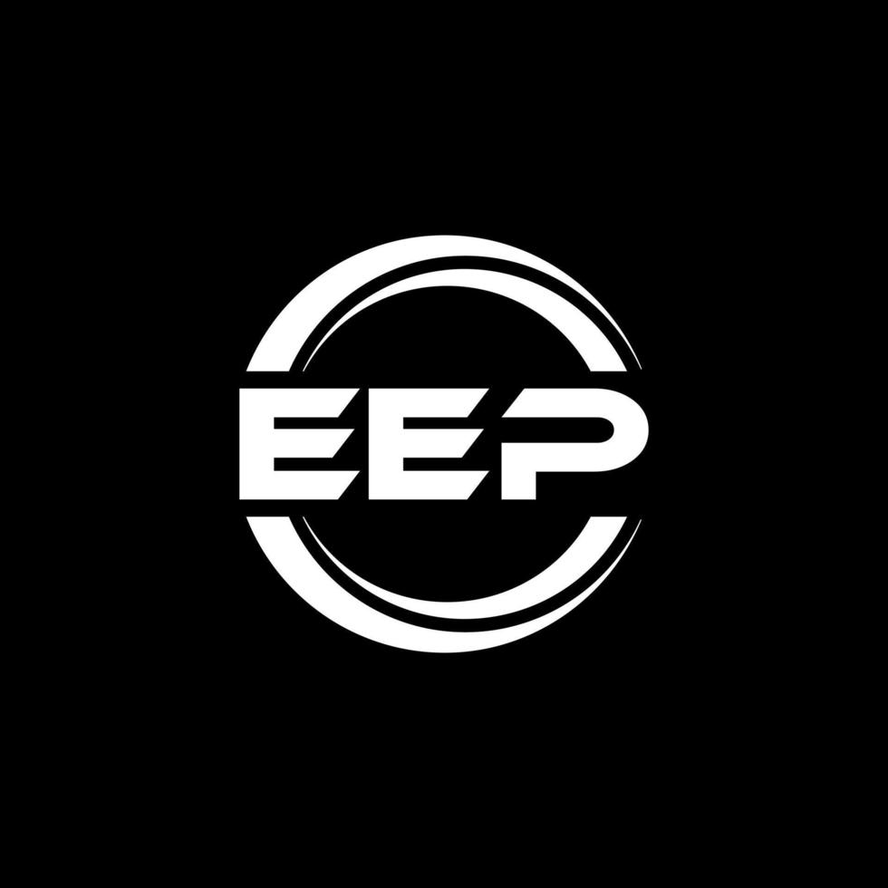 EEP letter logo design in illustration. Vector logo, calligraphy designs for logo, Poster, Invitation, etc.
