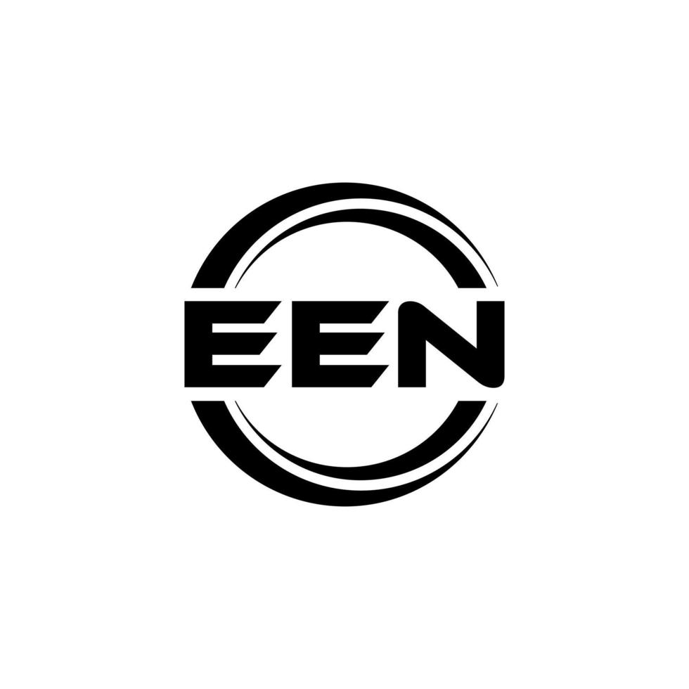 EEN letter logo design in illustration. Vector logo, calligraphy designs for logo, Poster, Invitation, etc.