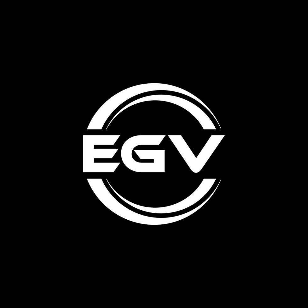 diseño del logotipo de la letra egv en la ilustración. logotipo vectorial, diseños de caligrafía para logotipo, afiche, invitación, etc. vector