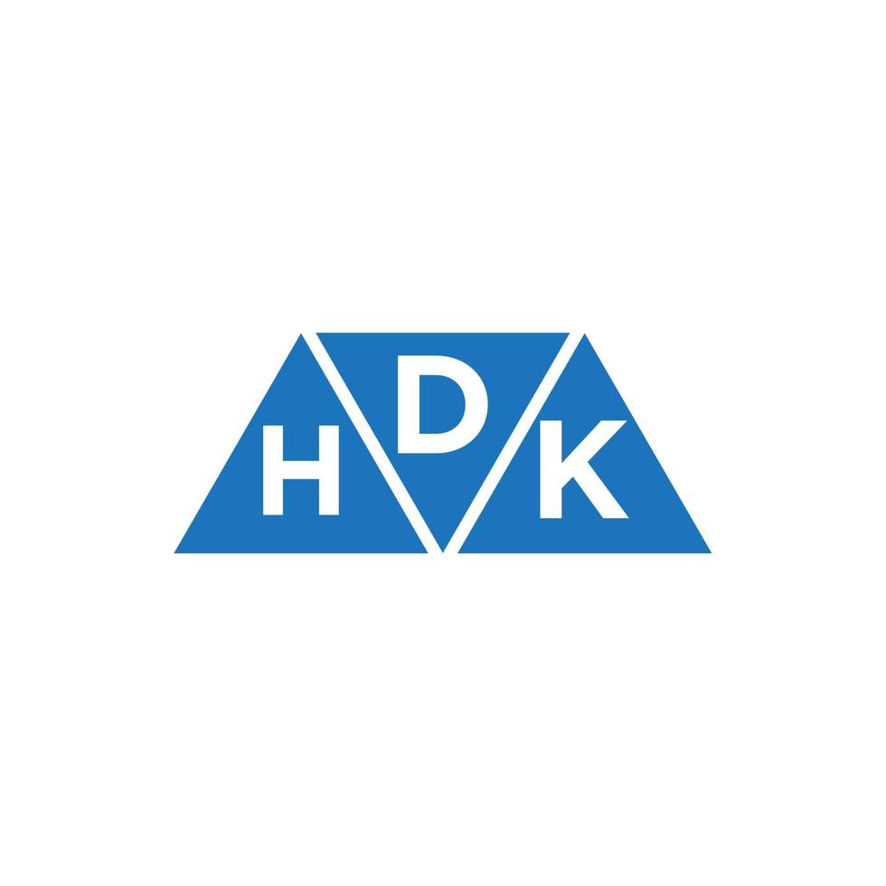 diseño de logotipo de contabilidad de reparación de crédito dhk sobre fondo blanco. Concepto de logotipo de letra de gráfico de crecimiento de iniciales creativas de dhk. diseño del logotipo de finanzas empresariales dhk. vector