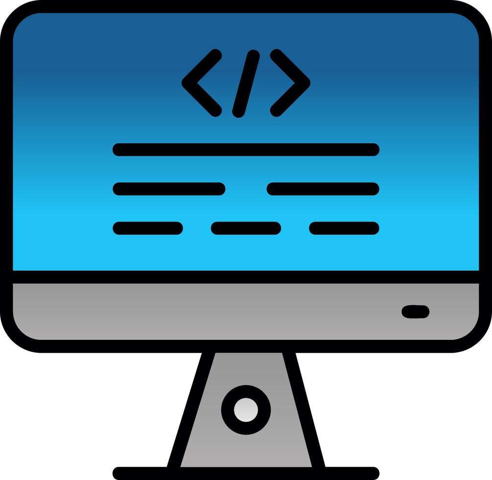 Monitor Vector Icon Design