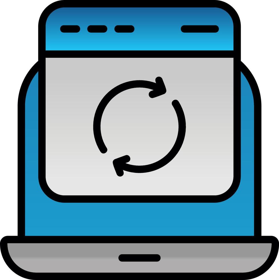 Website Update Vector Icon Design