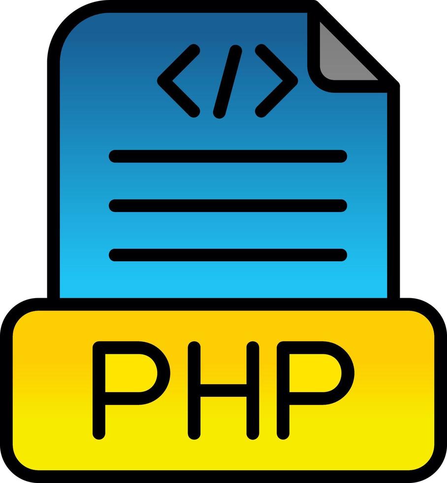 Php File Vector Icon Design