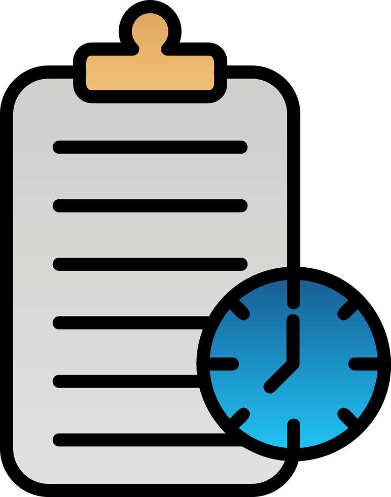 Project Deadline Vector Icon Design