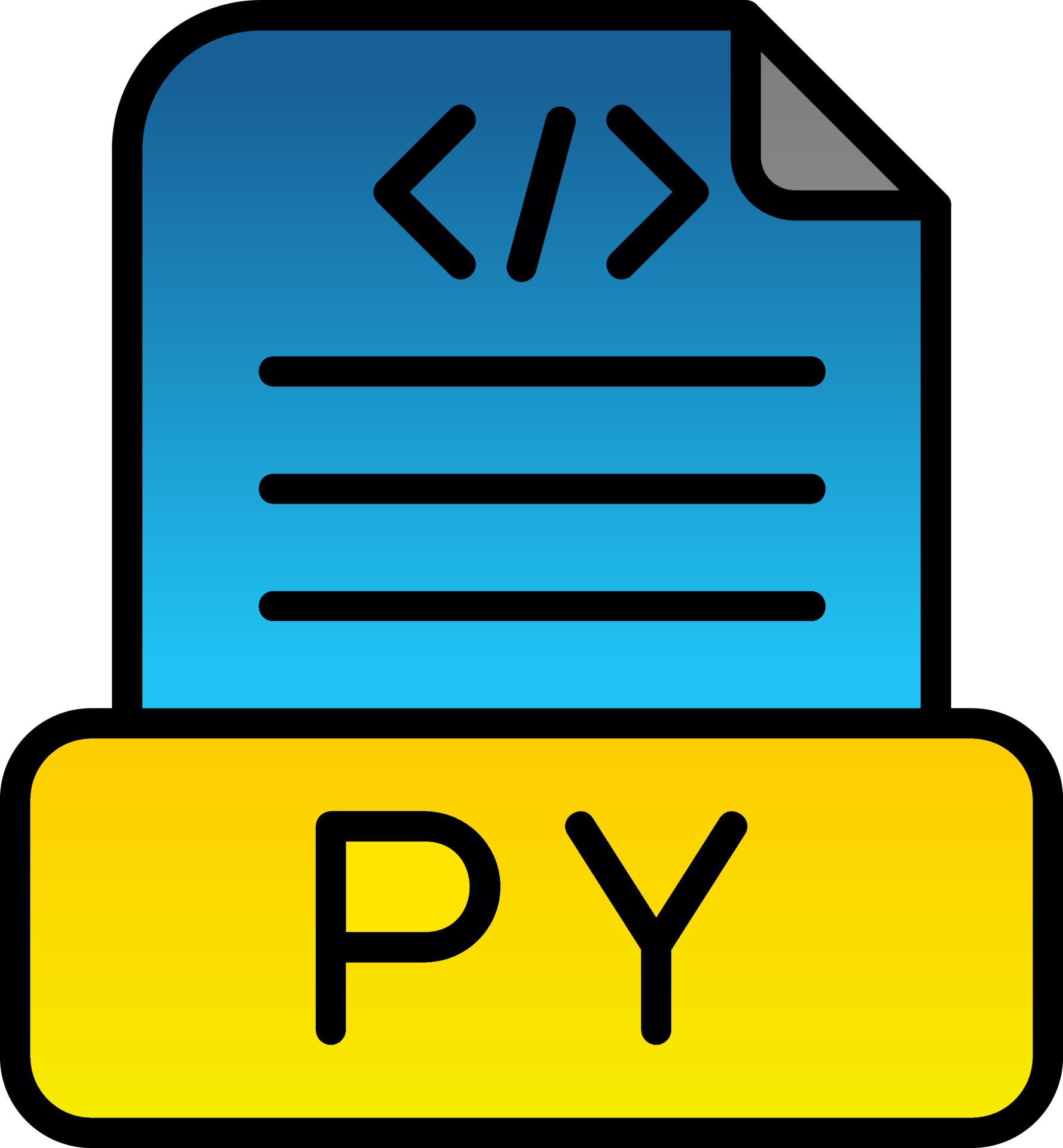 Python File Vector Icon Design 15807924 Vector Art at Vecteezy