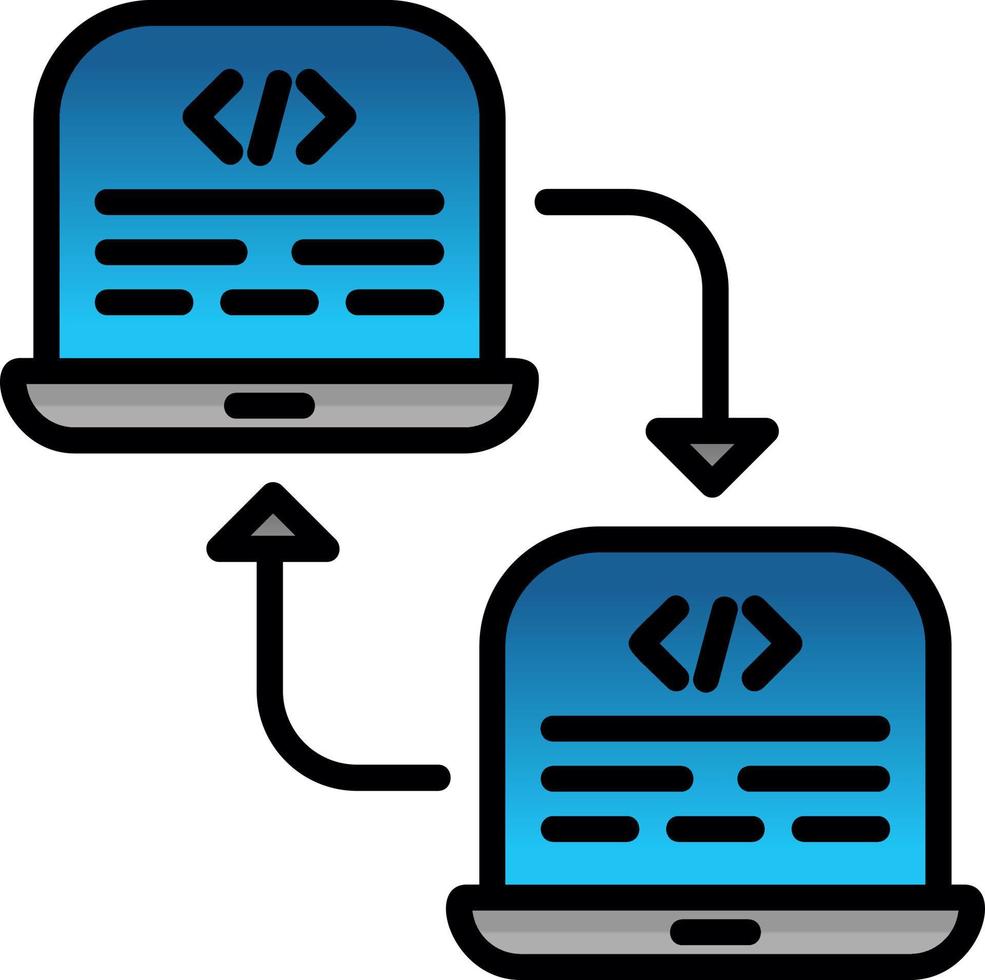 Code Refactoring Vector Icon Design