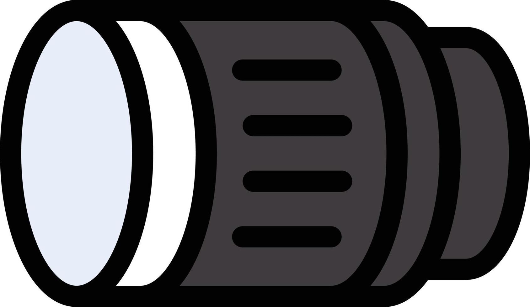 ilustración de vector de lente en un fondo. símbolos de calidad premium. iconos vectoriales para concepto y diseño gráfico.