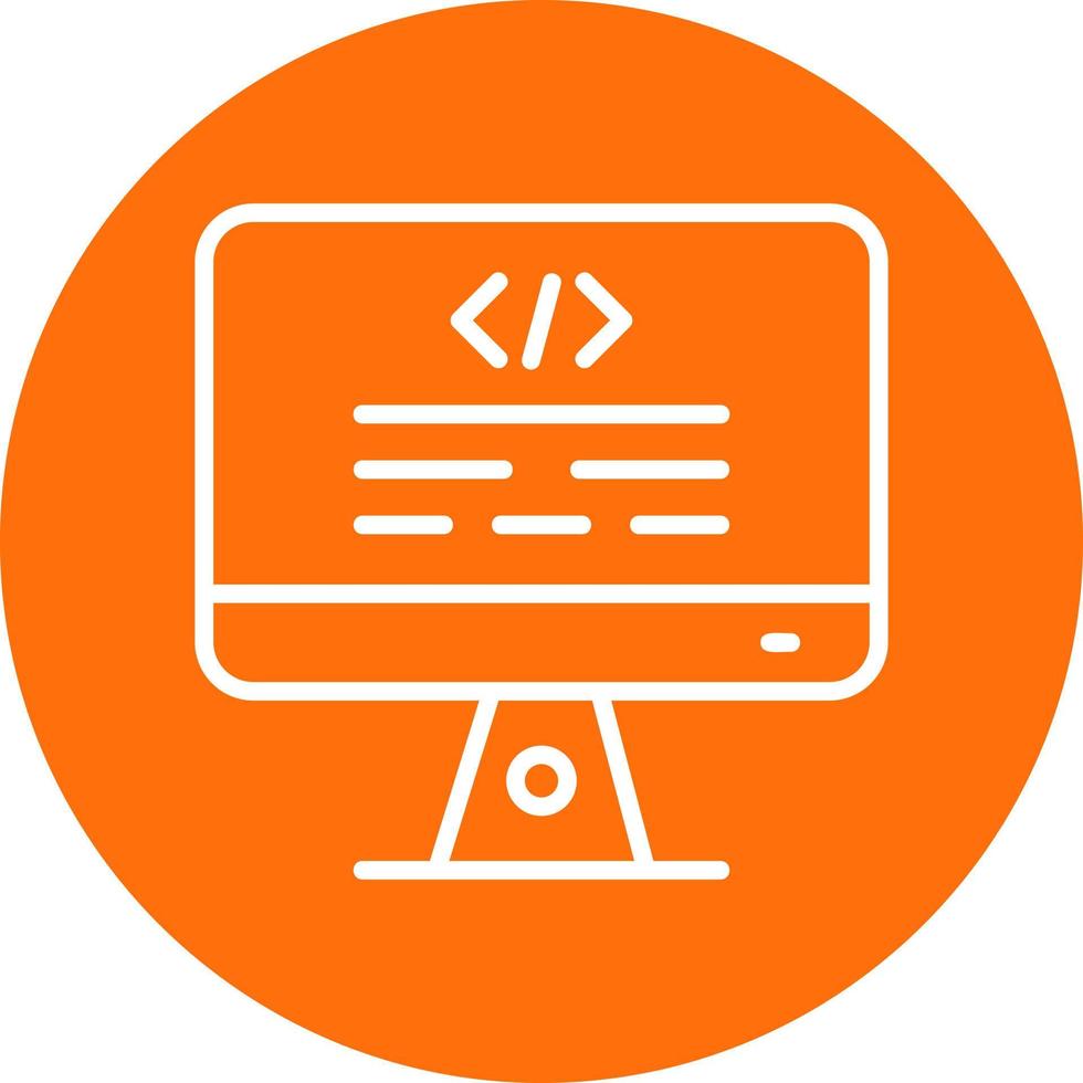 Monitor Vector Icon Design