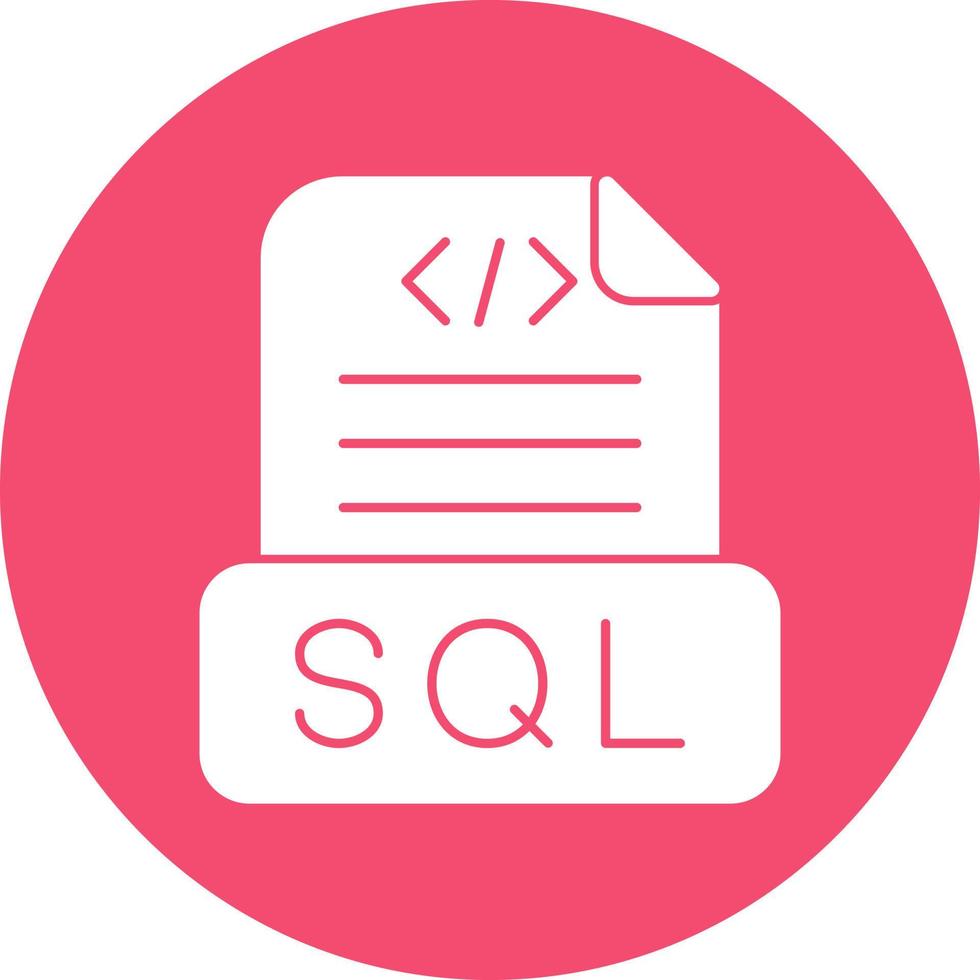 Sql File Vector Icon Design